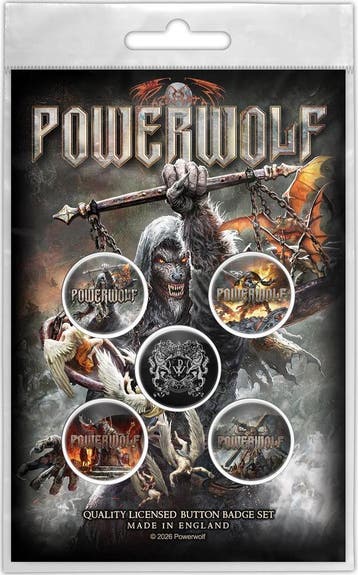 Powerwolf - Call of the Wild Button 5-pack off. merchandise, Ophalen of Verzenden, Nieuw, Kleding