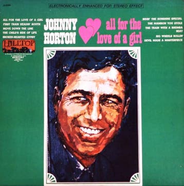 LP gebruikt - Johnny Horton - All For The Love Of A Girl, Verzenden, Zo goed als nieuw, Overige formaten