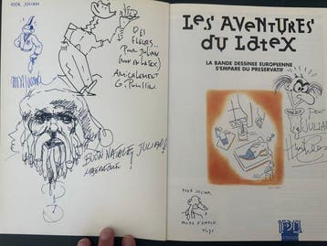 Les Aventures du Latex + 5 dédicaces - B - 1 Album - Eerste, Boeken, Nieuw