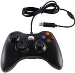 Xbox 360 & PC Controller Wired Zwart (Third Party), Ophalen of Verzenden, Zo goed als nieuw