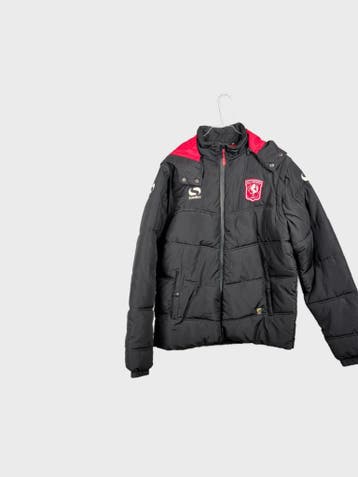 FC Twente Pufferjas Dames maat M Zwart Vintage, Maat 38/40 (M), Zwart, Ophalen of Verzenden, Zo goed als nieuw