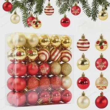 50x Kerstballen Set 4cm - Kleurrijke Kerstboom Decoratie voo, Verzenden, Nieuw