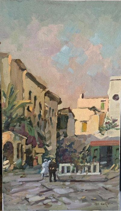 Nicolas De Corsi (1882-1956), Attr.a - Paesaggio, Antiek en Kunst, Kunst | Schilderijen | Klassiek