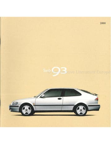 2000 SAAB 9-3 BROCHURE NEDERLANDS, Boeken, Nieuw, Author