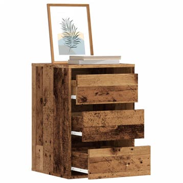 vidaXL Ladekast 40x41x58 cm bewerkt hout oud houtkleurig, Kinderen en Baby's, Verzenden, Nieuw