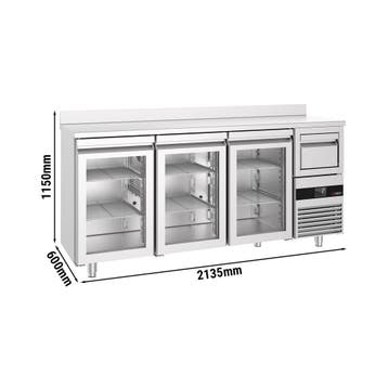 GGM Gastro | Barkoelkast PREMIUM - 2140x600mm - met 3 glazen, Verzenden, Nieuw in verpakking, Meubilair