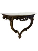 Wandtafel - Marmo Bianco - Luigi XV-console