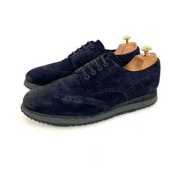 Prada Brogue Sneaker 4E 2604 Blue UK 9 - Sneakers - Maat: EU, Nieuw
