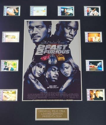 2 Fast 2 Furious - Framed Film Cell Display with COA, Nieuw