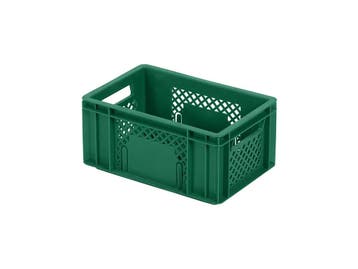 Stapelkrat - 300 x 200 x H 142 mm - geheel geperforeerd -, Ophalen of Verzenden, Nieuw