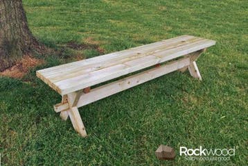 Rockwood® Tuinbank Nostalgie Massief Grenen 1.80m inclusief, Tuin en Terras, Tuinsets en Loungesets, Ophalen of Verzenden, Nieuw