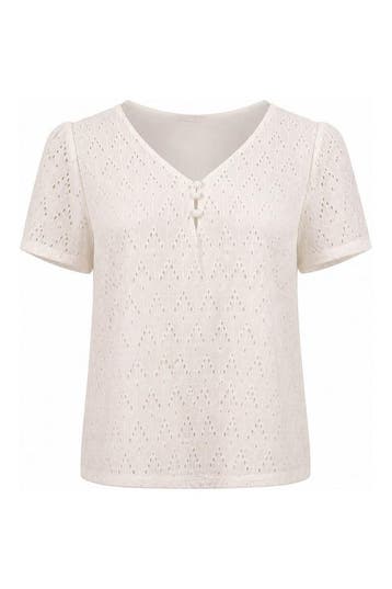 Vila T-shirt in maat L Wit, Kleding | Dames, Vila, Verzenden, Zo goed als nieuw, Wit