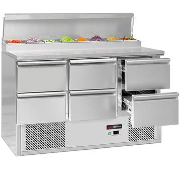 GGM Gastro | Saladette ECO - 1368x700mm - 6 lades - voor 8x, Verzenden, Nieuw in verpakking