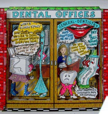 Charles Fazzino (1955) - 3D Never Long In The Tooth!