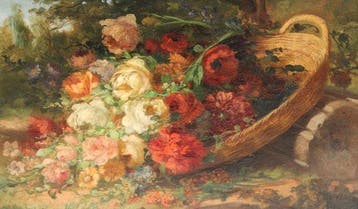 Salvador Pla y Bo (1848-?) - Bodegón floral
