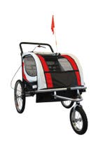 Fietskar Buggy | Rood | Premium | OP=OP, Fietsen en Brommers, Fietsaccessoires | Aanhangers en Karren, Opvouwbaar, Nieuw, 20 tot 40 kg