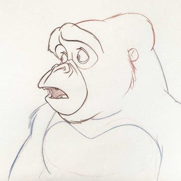 Tarzan : Zeldzame KALA Originele Animatieproductie-tekening, Nieuw
