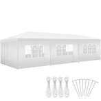 Paviljoen Miramas met 8 zijpanelen, waterdicht, 9x3m - wit, Tuin en Terras, Partytenten, Verzenden, Nieuw