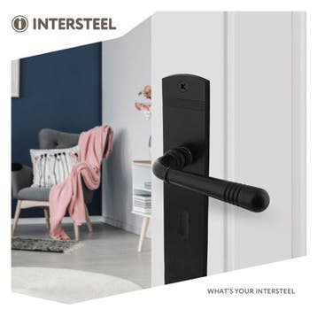 Intersteel Deurkruk Helena op langschild sleutelgat 56mm -, Verzenden, Nieuw