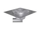 RVS Vloerafvoerput | 150x150 mm | Zijdelingse Afvoer 50 mm, Verzenden, Nieuw in verpakking