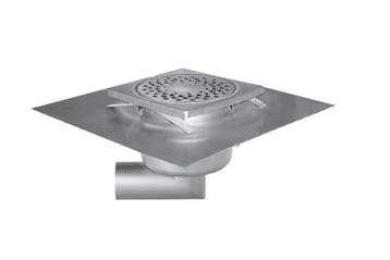 RVS Vloerafvoerput | 150x150 mm | Zijdelingse Afvoer 50 mm, Verzenden, Nieuw in verpakking
