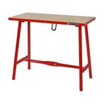 Inklapbare werkbank 120 cm met houten werkblad - rood, Doe-het-zelf en Verbouw, Werkbanken, Ophalen of Verzenden, Nieuw