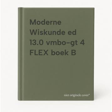 Moderne Wiskunde ed 13.0 vmbo-gt 4 FLEX boek B 9789001052669, Verzenden, Zo goed als nieuw