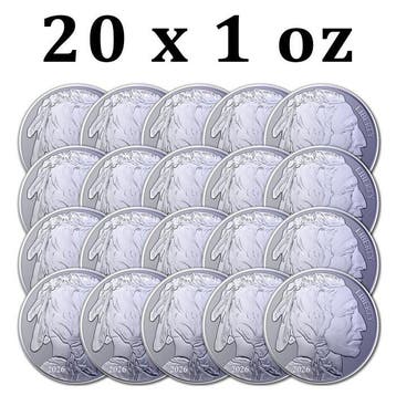 Verenigde Staten. 20 x 2026 1 oz Pure Titanium Buffalo Round