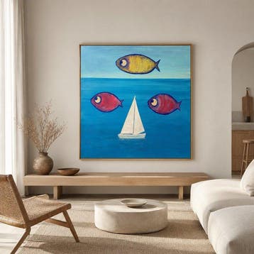 Denis Kuvayev (1971) - Fish & Sailboat - XL