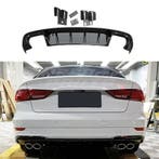 Diffuser With Black Exhaust Tips Voor Audi A3 S Line/S3 8V, Ophalen of Verzenden, Nieuw