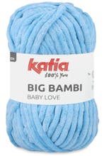 Katia Big Bambi - 106 lichtblauw - XXL Chenille Garen, Ophalen of Verzenden, Nieuw