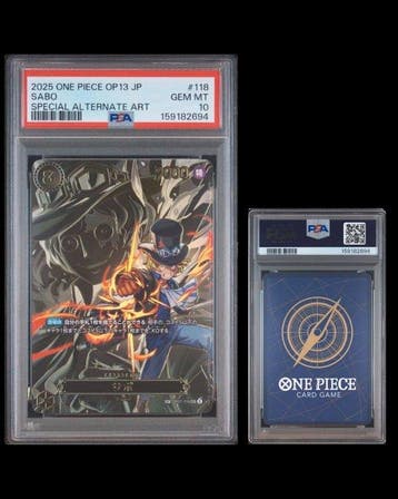 Bandai - 1 Graded card - One Piece - Sabo OP13-118 Alternate, Nieuw