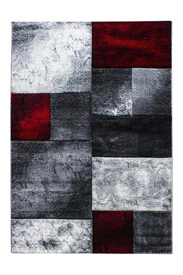 Modern Vloerkleed | Hawaii | Blokken | Rood | 240x340 cm, Verzenden, Nieuw
