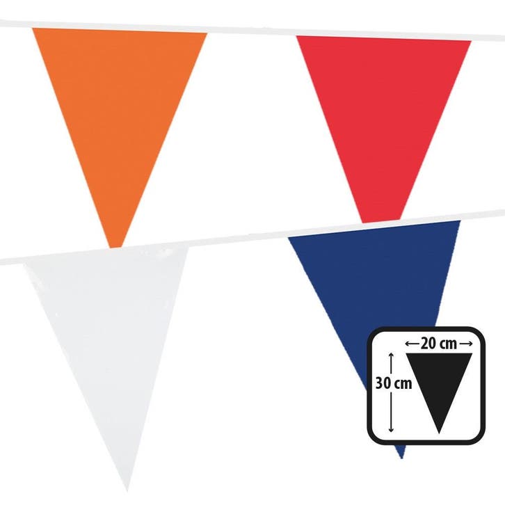 Vlaggenlijn Rood Wit Blauw Oranje, Hobby en Vrije tijd, Feestartikelen, Verzenden