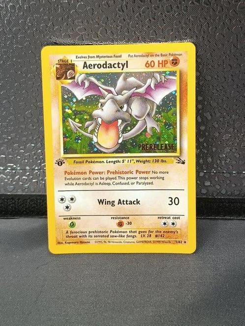 Pokmon - 1 Card - Aerodactyl first edition Prerelease First   Verzamelkaartspellen | Pokmon  Marktplaats