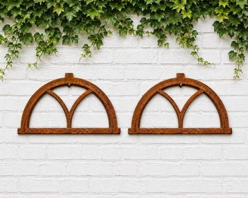 Decoratief ornament (2) - Europa - halfronde stalramen