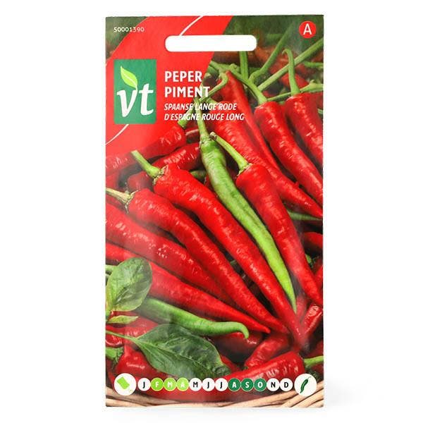 Peperzaad | VT (Spaanse peper, Rood), Tuin en Terras, Bloembollen en Zaden, Verzenden
