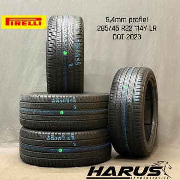 285/45/22 114Y LR Pirelli 4seizoensbanden 5,4mm profiel 4X, Gebruikt, 285 mm, Overige maten, Ophalen of Verzenden