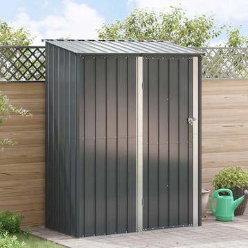 vidaXL Tuinhuisjes Antraciet 153,5 x 86 x 200 cm Metaal, Verzenden, Nieuw