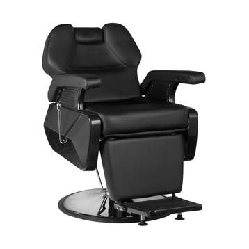 Hair System New York Barberstoel Zwart – Luxe Eco-Leren, Ophalen of Verzenden