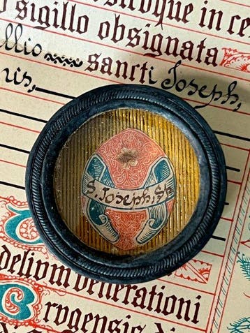 Reliekhouder - Legering - 1850-1900 - Heilige Familie 2 -
