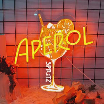 Aperol Spritz Neon Sign LED Cocktail Neon Light for Home Bar, Verzenden, Nieuw
