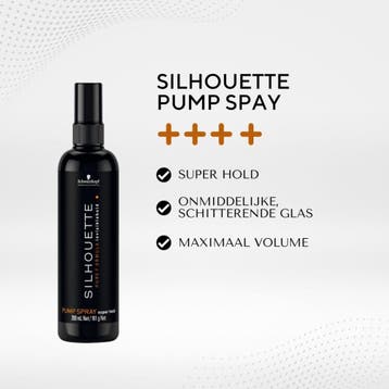 Schwarzkopf Silhouette Super Hold Pompspray - 200ml, Ophalen of Verzenden, Nieuw, Gel, Wax, Haarlak of Mousse