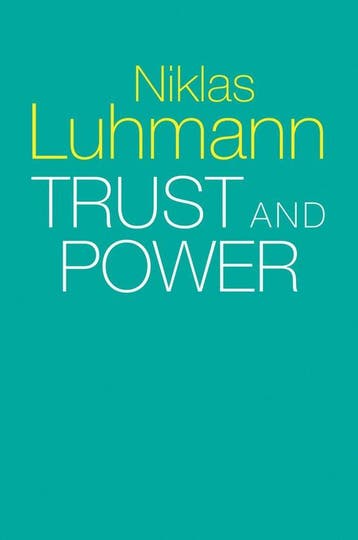 9781509519453 Trust and Power Niklas Luhmann, Verzenden, Nieuw, Niklas Luhmann