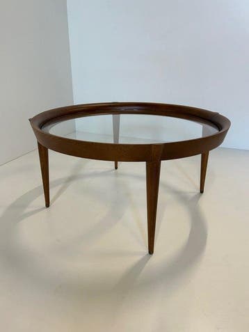 Pizzitutti - Bijzettafel - Massief hout / glas