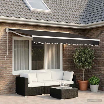 vidaXL Vervangingsdoek voor luifelrok gestreept 300 cm, Verzenden, Nieuw
