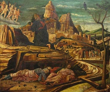 École Grand Tour (XIX) - La Prière de Gethsemani (Daprès, Antiek en Kunst