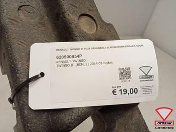 Renault Twingo III 14-24 Origineel! Schuim Bumperbalk Voor, Auto-onderdelen, Carrosserie en Plaatwerk, Ophalen, Gebruikt, Renault
