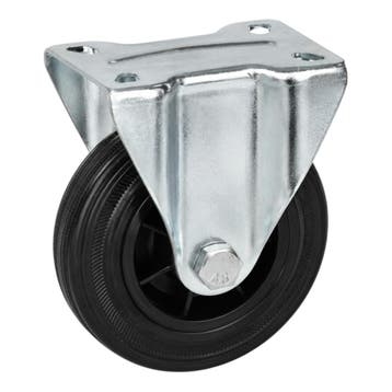 Rubberen bokwielen 125 mm BW001, Doe-het-zelf en Verbouw, Zwenkwielen, Nieuw