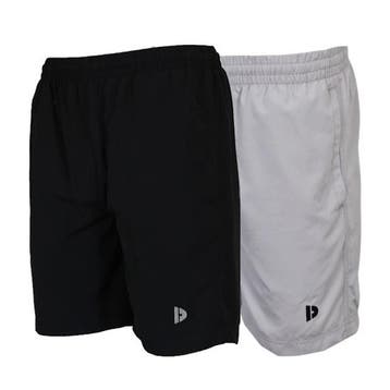 Donnay Donnay Heren - 2-Pack - Korte sportbroek Ian - Zwart, Kleding | Heren, Broeken en Pantalons, Verzenden, Nieuw